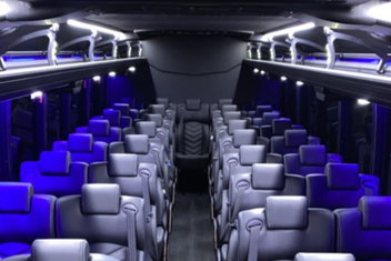 Kennewick Charter Bus Interior