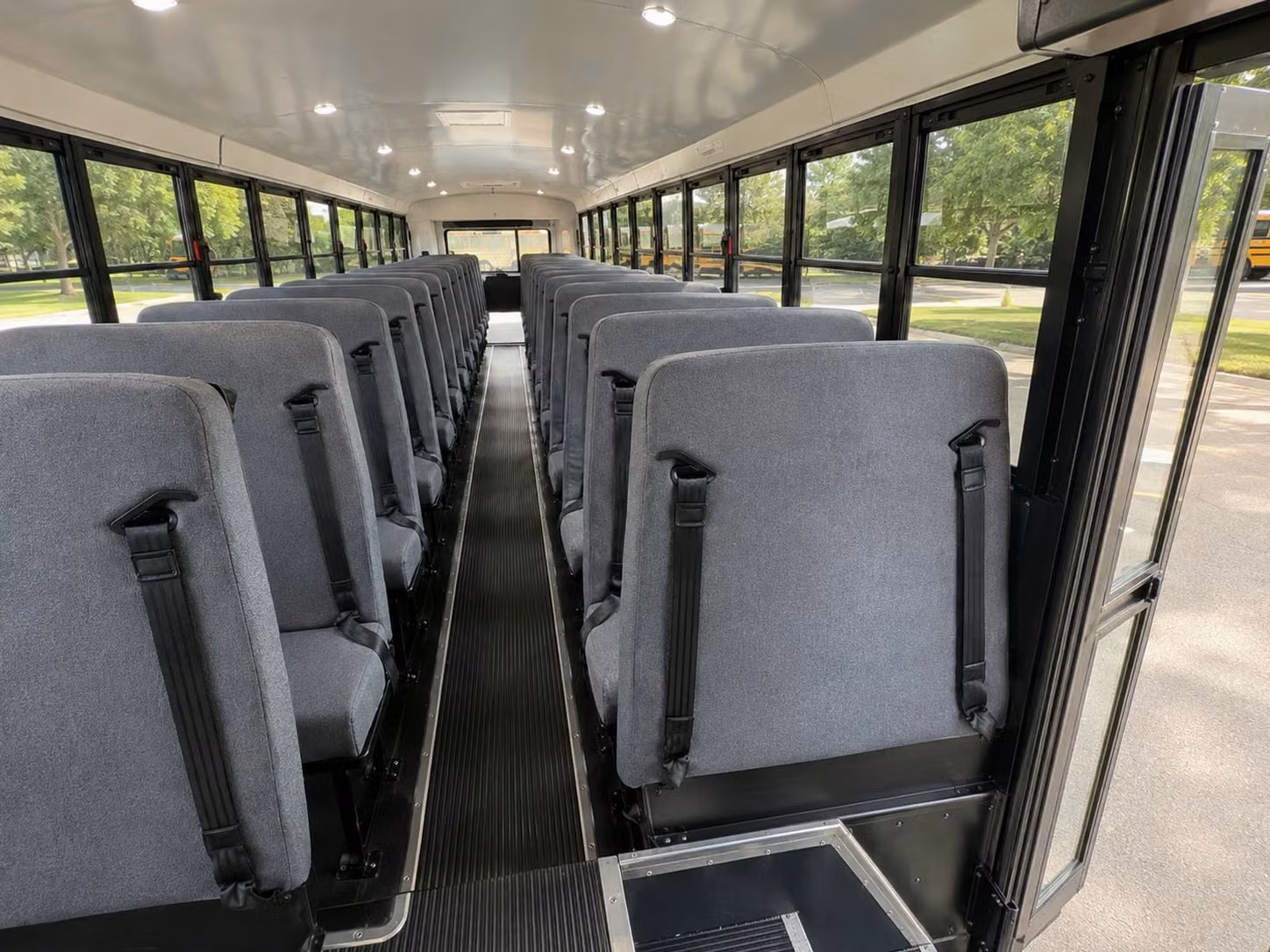 school bus inside