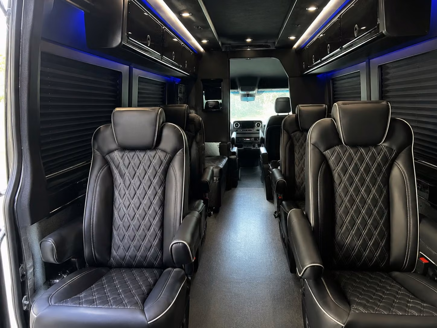 sprinter van with driver inside
