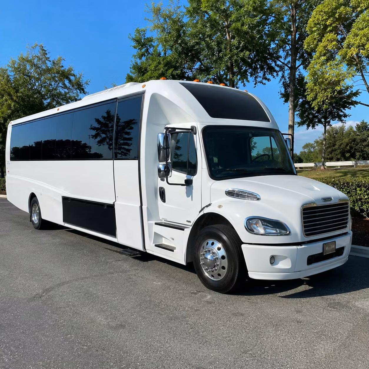 use a party bus to make the ride to hapo center part of the experience